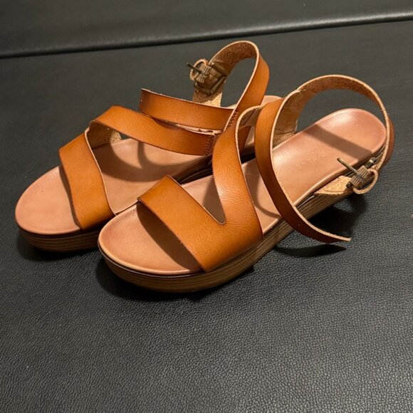 New Rock & Candy By Zigi Women's Size 8.5 Brown Platforms Strapy Sandals - Picture 3 of 5